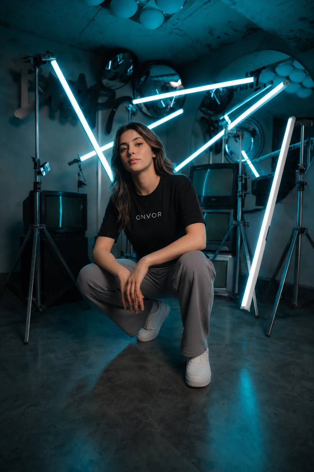 Stamp Tee - Black - Women