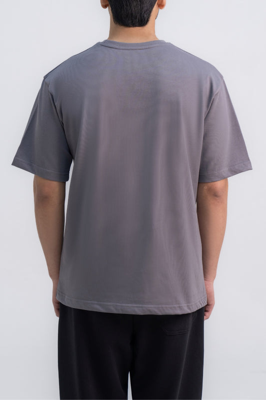 Stamp Tee - Steel Grey