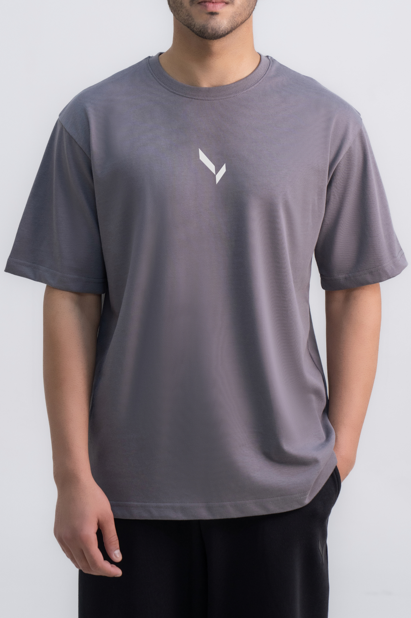 Oversized Steel Grey Tee