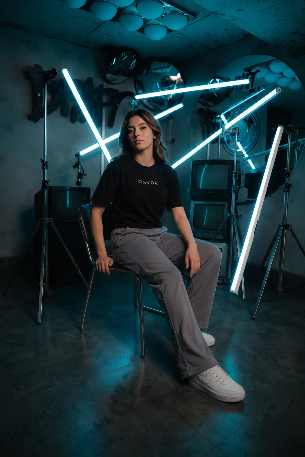 Stamp Tee - Black - Women