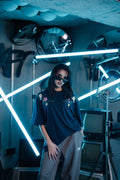 Navy Wildflower Tee
