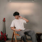 White Micro Texture Tee - Men