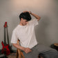 White Micro Texture Tee - Men
