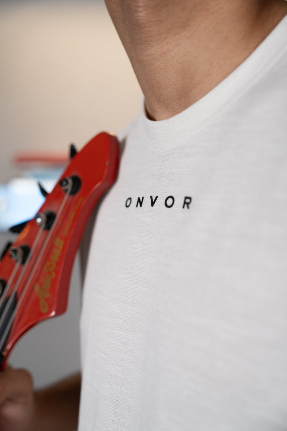 White Micro Texture Tee - Men