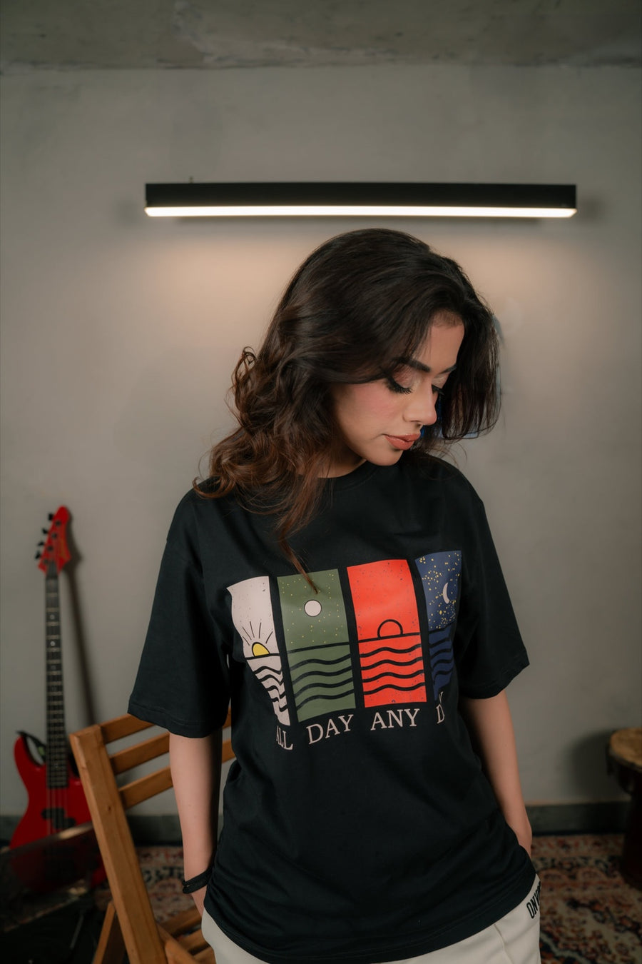 Black Sun To Moon Tee - Women