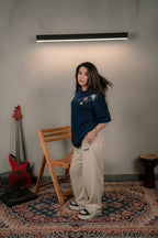 Navy Wildflower Tee