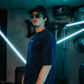 Navy Faceline Tee - Men