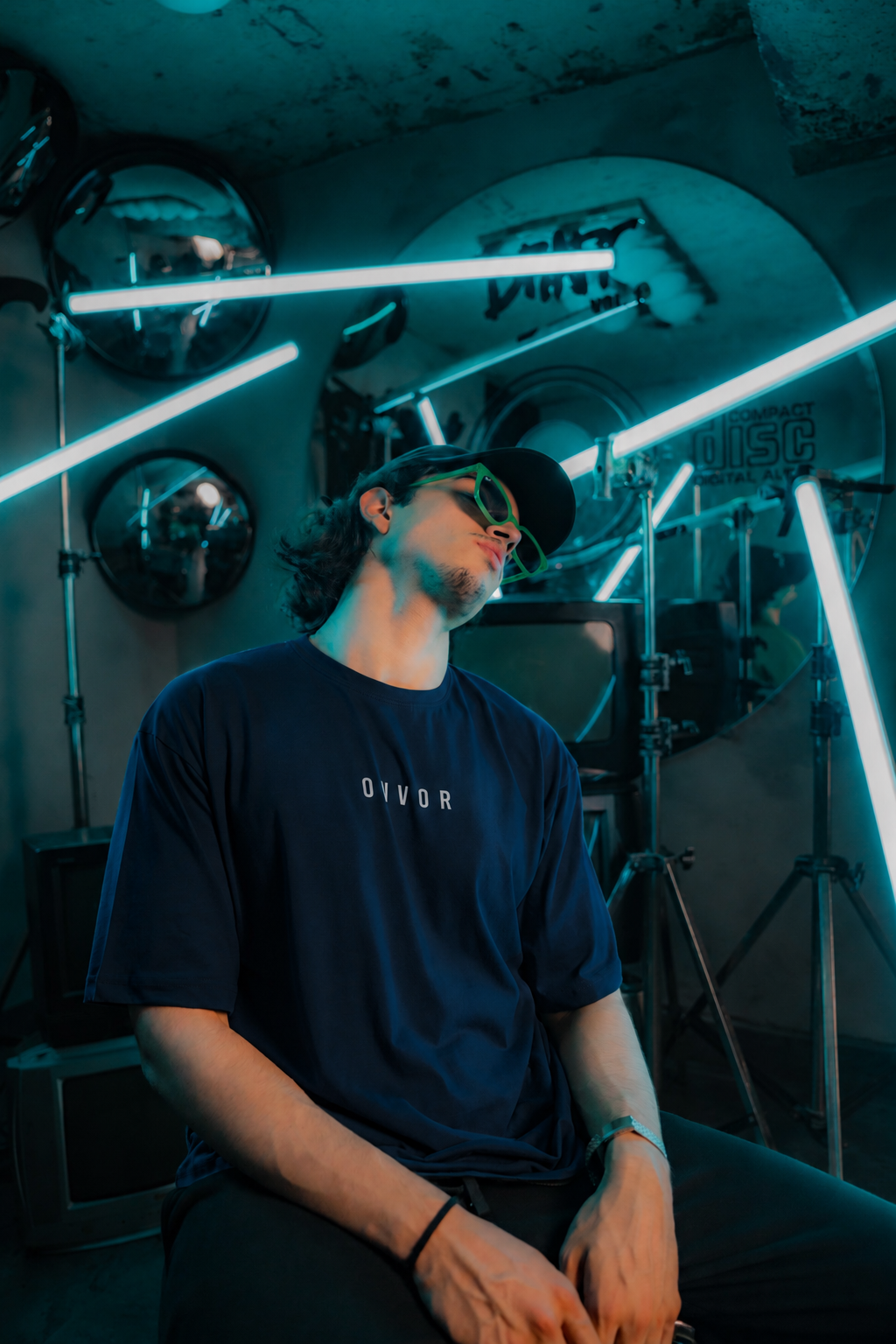 Navy Faceline Tee - Men