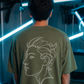 Olive Green Faceline Tee - Men